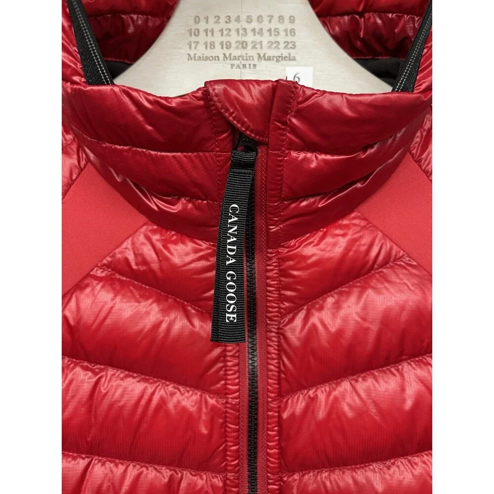 CANADA GOOSE HYBRIDGE LITE HOODY RED 2712L SMALL PACKABLE DOWN JACKET (READ) - Picture 4 of 15